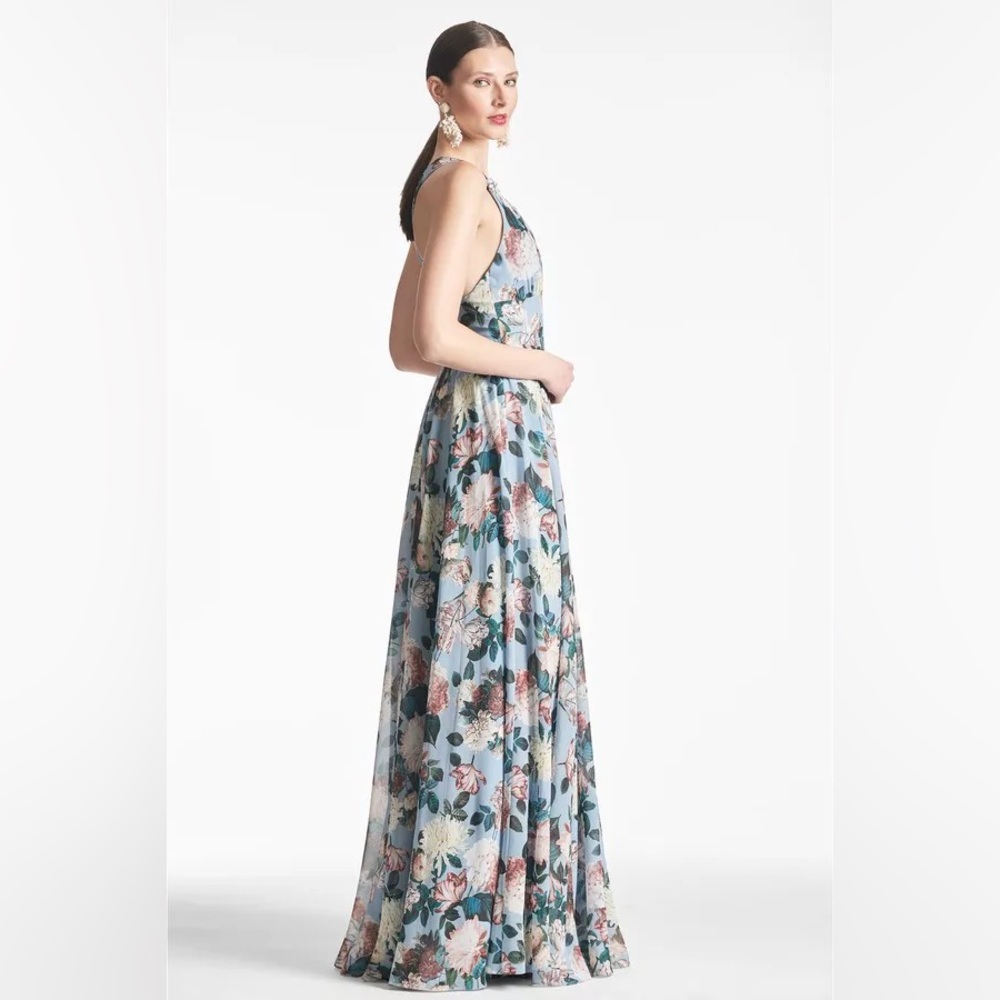 NWT Sachin + Babi Kenzia Floral Print Gown Maxi Dress - Picture 3 of 8